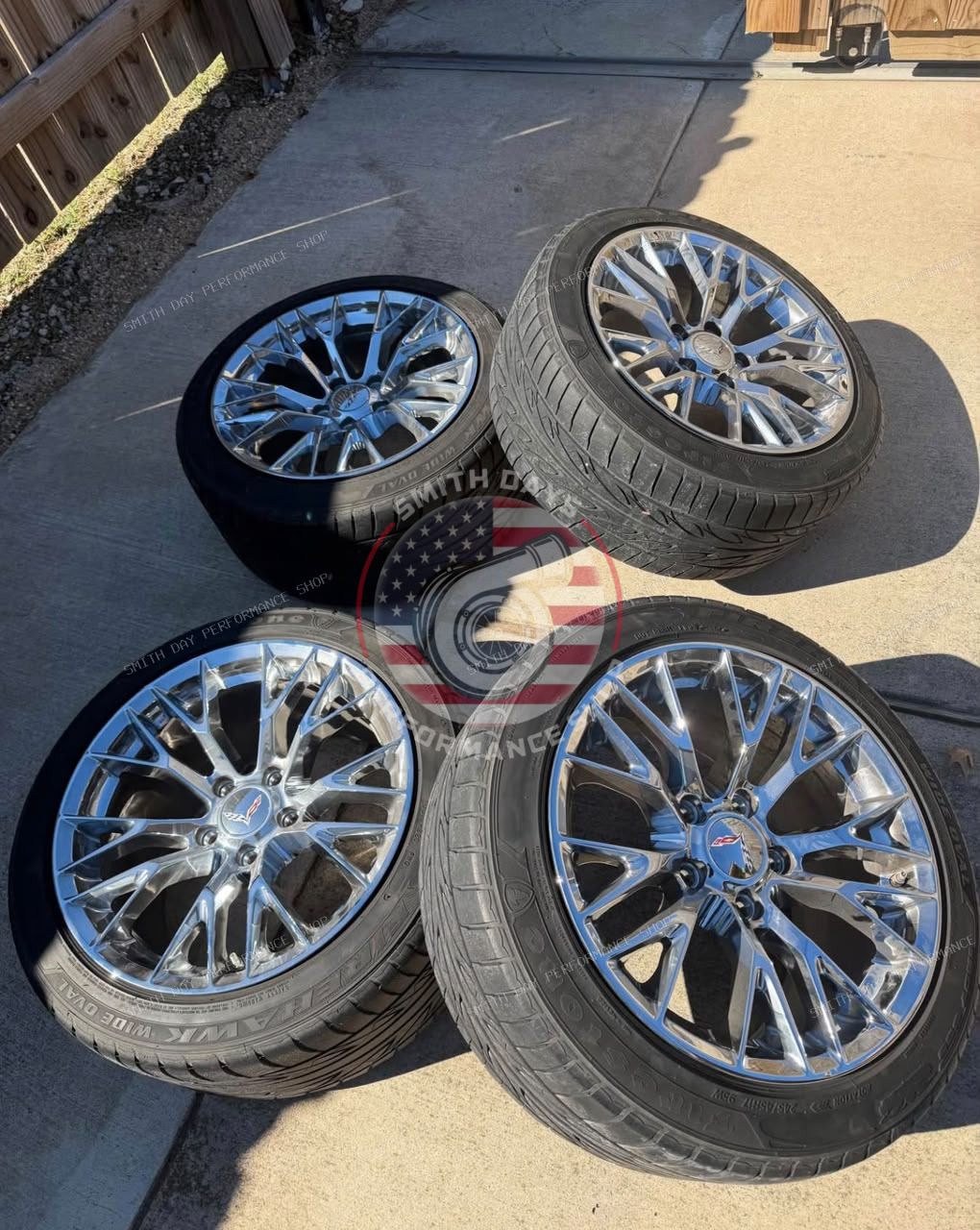 C5 Corvette OEM Wheels & Firehawk Tires – 17” Front / 18” Rear